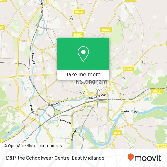 D&P-the Schoolwear Centre, 16 Maid Marian Way Nottingham Nottingham NG1 6HS map