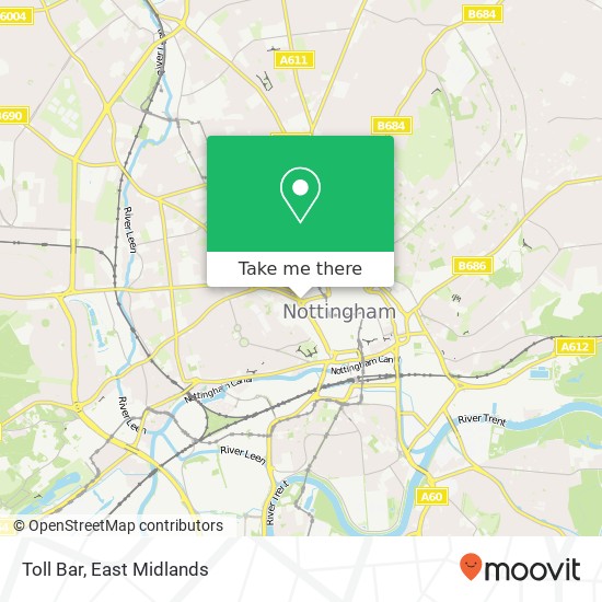 Toll Bar, Tollhouse Hill Nottingham Nottingham NG1 5 map