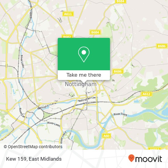 Kew 159, High Street Nottingham Nottingham NG1 2 map