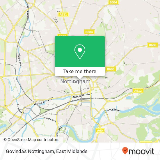 Govinda's Nottingham, 7 Thurland Street Nottingham Nottingham NG1 3DJ map