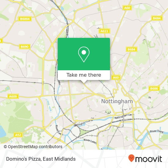 Domino's Pizza, Alfreton Road Nottingham Nottingham NG7 3 map