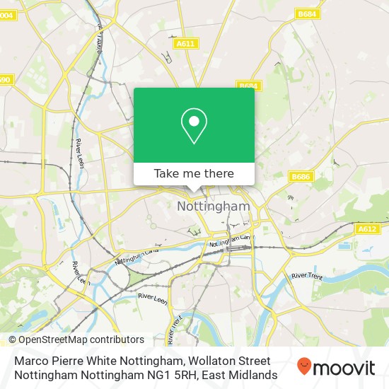 Marco Pierre White Nottingham, Wollaton Street Nottingham Nottingham NG1 5RH map