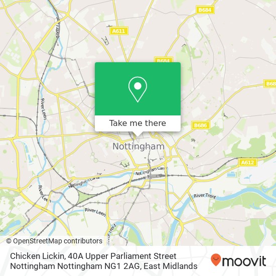Chicken Lickin, 40A Upper Parliament Street Nottingham Nottingham NG1 2AG map