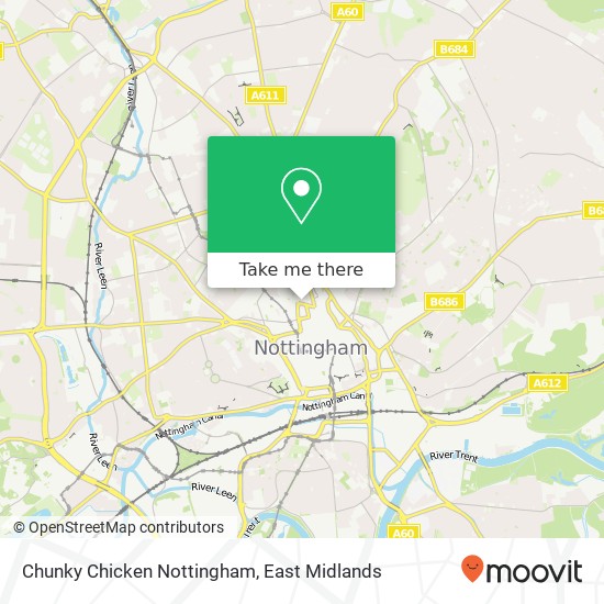 Chunky Chicken Nottingham, 30 Shakespeare Street Nottingham Nottingham NG1 4AH map