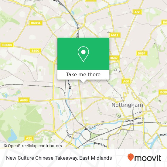 New Culture Chinese Takeaway, 80 Hartley Road Nottingham Nottingham NG7 3AF map