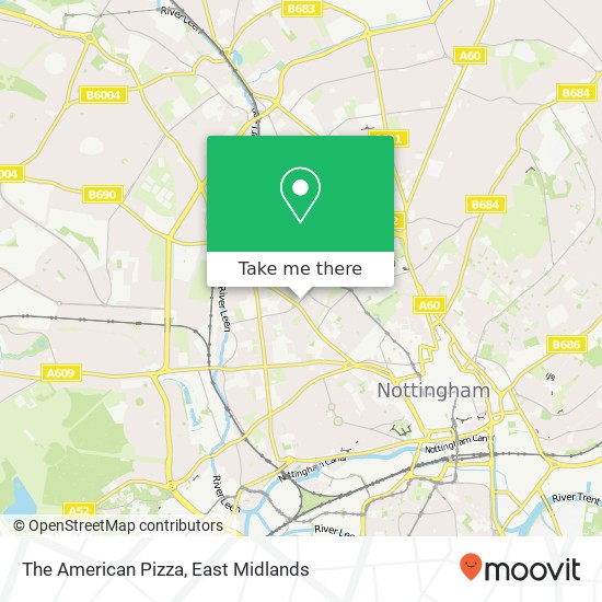The American Pizza, 1 Bentinck Road Nottingham Nottingham NG7 4 map