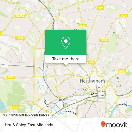 Hot & Spicy, 28 Peveril Street Nottingham Nottingham NG7 4AL map
