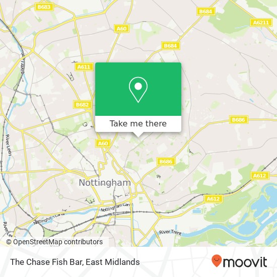 The Chase Fish Bar, Robin Hood Chase Nottingham Nottingham NG3 4 map