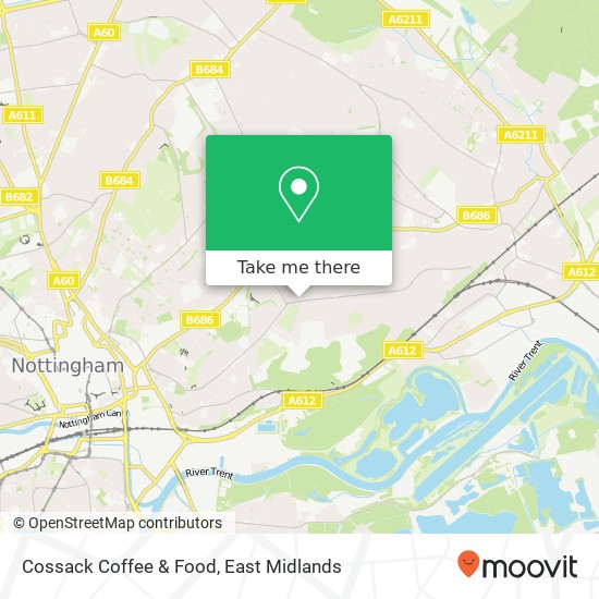 Cossack Coffee & Food, 7 Oakdale Road Nottingham Nottingham NG3 7 map