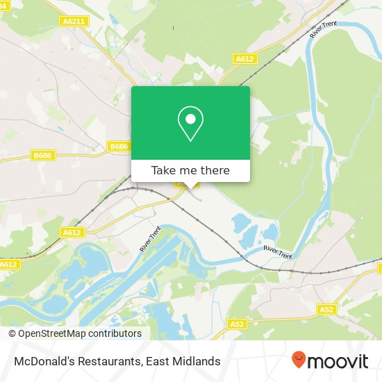 McDonald's Restaurants, Colwick Loop Road Netherfield Nottingham NG4 2 map