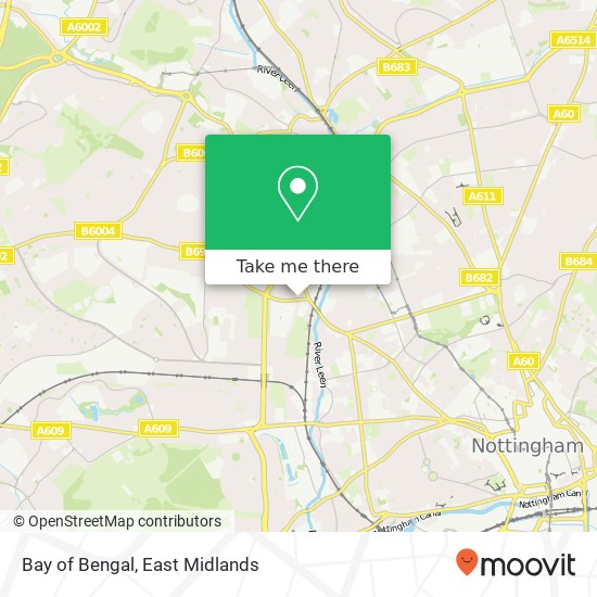 Bay of Bengal, 32 Aspley Lane Nottingham Nottingham NG8 5 map