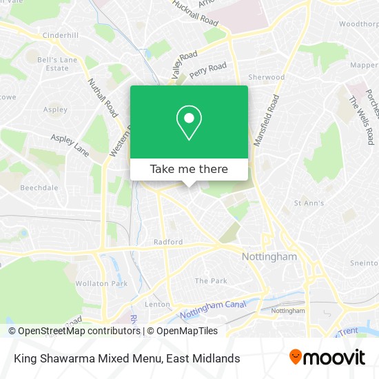 King Shawarma Mixed Menu map