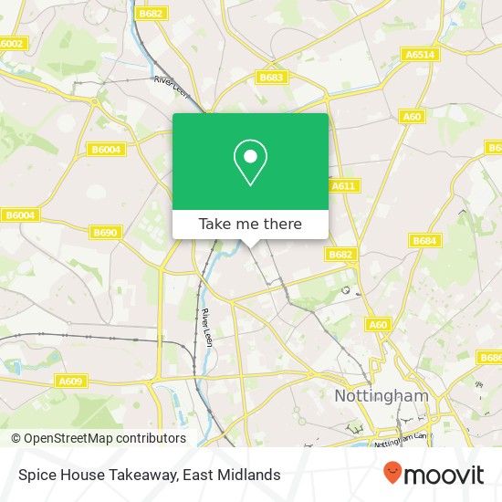 Spice House Takeaway, 320 Radford Road Radford Nottingham NG7 5 map