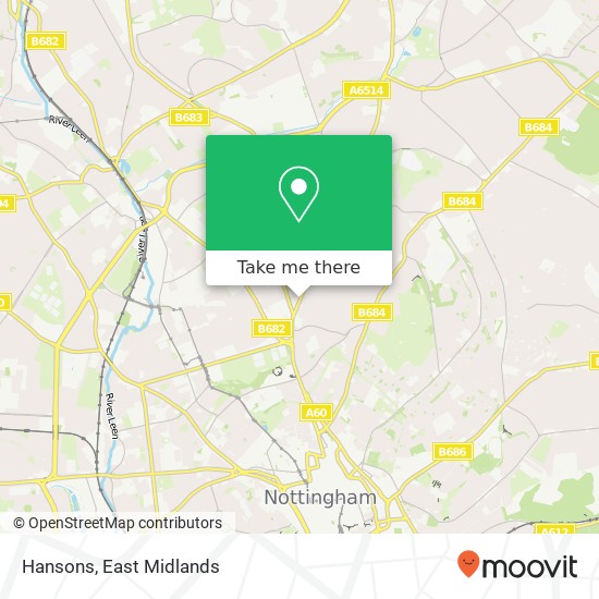 Hansons, 343 Mansfield Road Carrington Nottingham NG5 2DA map