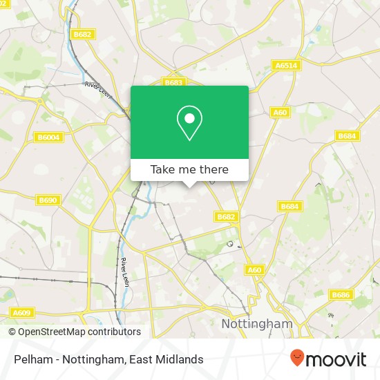 Pelham - Nottingham map