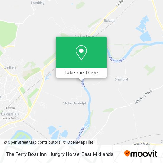 The Ferry Boat Inn, Hungry Horse map