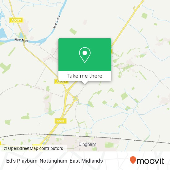 Ed's Playbarn, Nottingham map