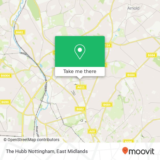 The Hubb Nottingham map