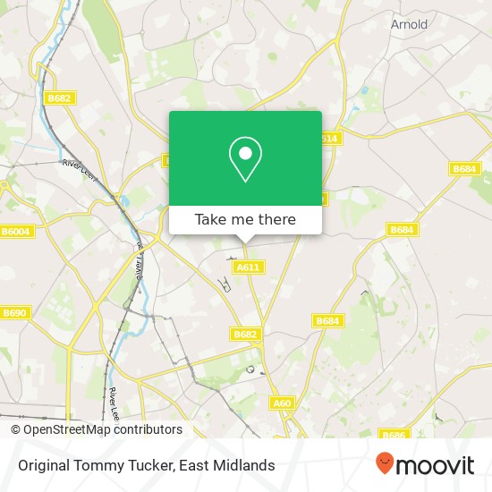 Original Tommy Tucker, 254 Haydn Road Sherwood Nottingham NG5 2LG map