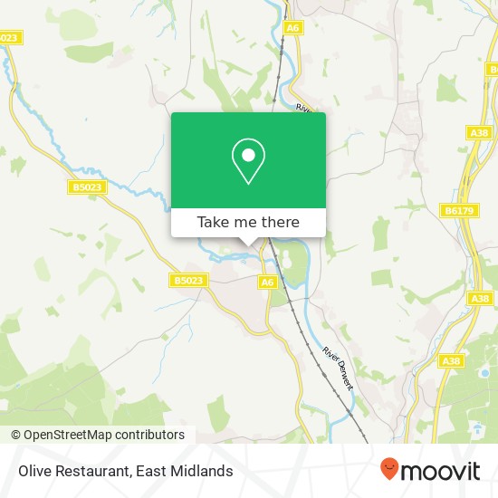 Olive Restaurant, Crown Street Duffield Belper DE56 4EY map