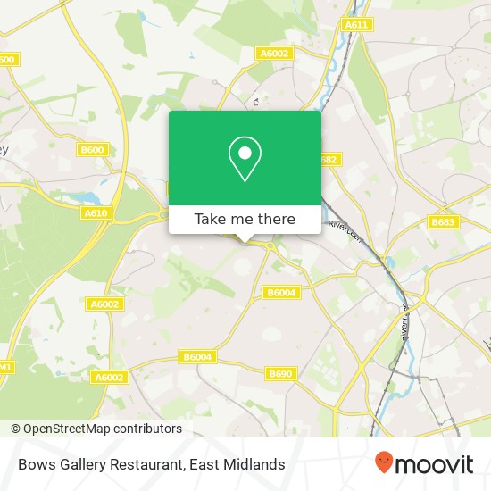 Bows Gallery Restaurant, Nottingham Road Nottingham Nottingham NG8 6 map