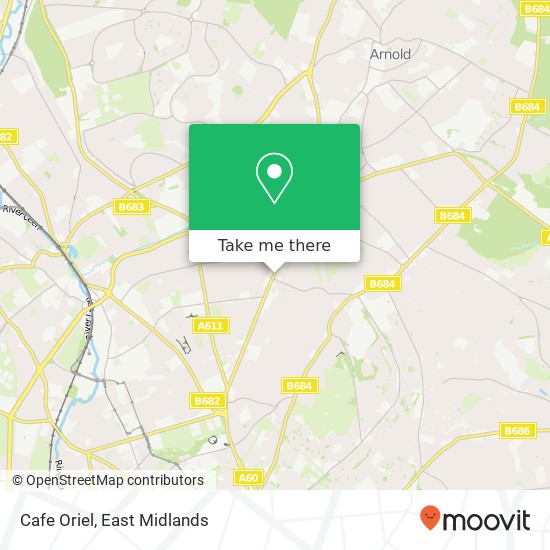 Cafe Oriel, 632 Mansfield Road Sherwood Nottingham NG5 2GA map