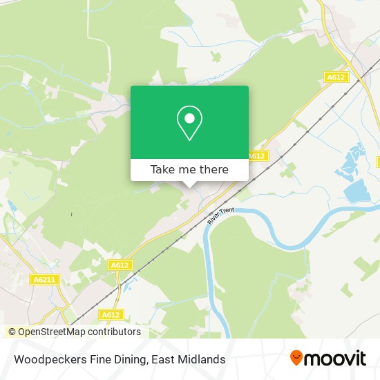 Woodpeckers Fine Dining map