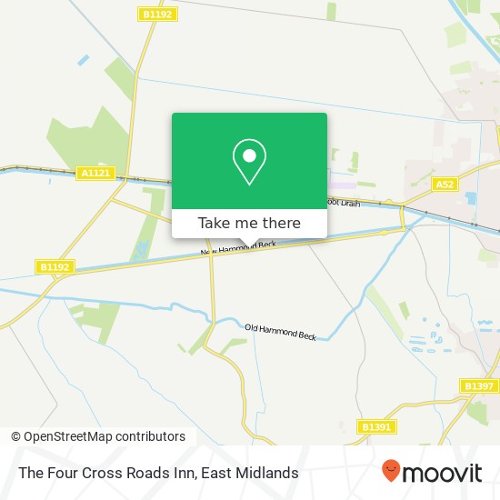 The Four Cross Roads Inn map