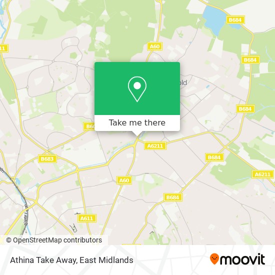 Athina Take Away map