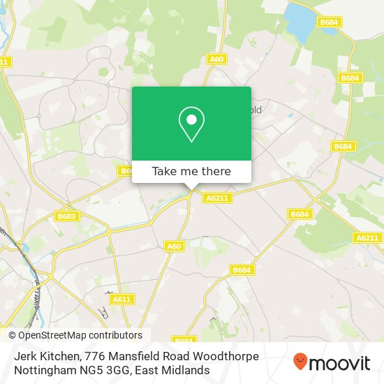 Jerk Kitchen, 776 Mansfield Road Woodthorpe Nottingham NG5 3GG map