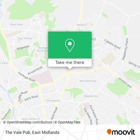 The Vale Pub map
