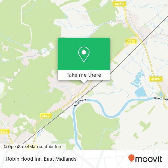 Robin Hood Inn map