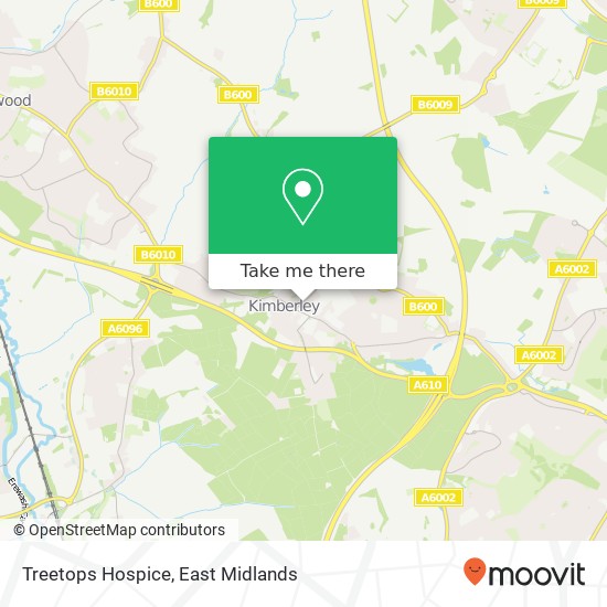 Treetops Hospice map