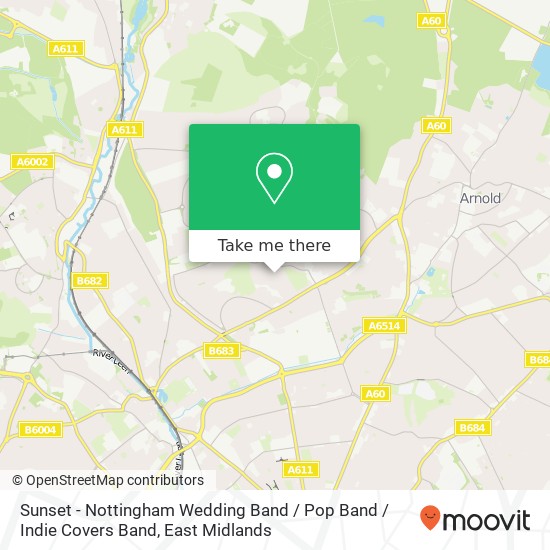 Sunset - Nottingham Wedding Band / Pop Band / Indie Covers Band, 7 Lechlade Road Nottingham Nottingham NG5 5JQ map