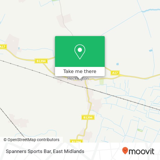 Spanners Sports Bar map