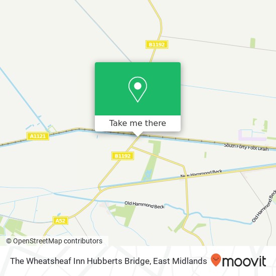 The Wheatsheaf Inn Hubberts Bridge map