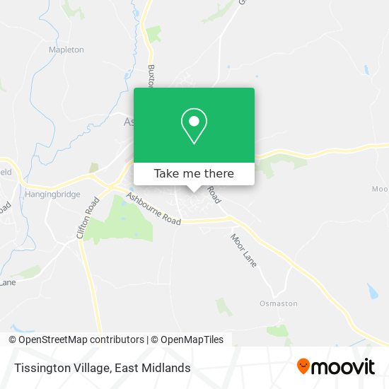 Tissington Village map