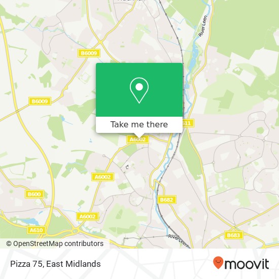 Pizza 75, 2 Camberley Road Bulwell Nottingham NG6 8 map