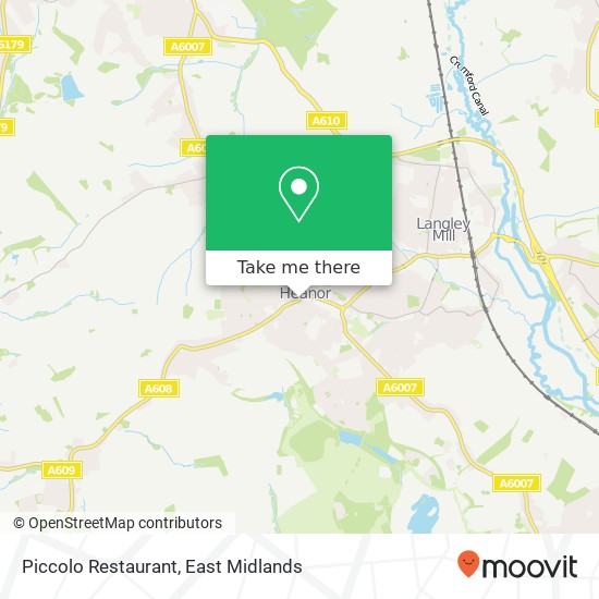 Piccolo Restaurant, 37 Derby Road Heanor Heanor DE75 7 map