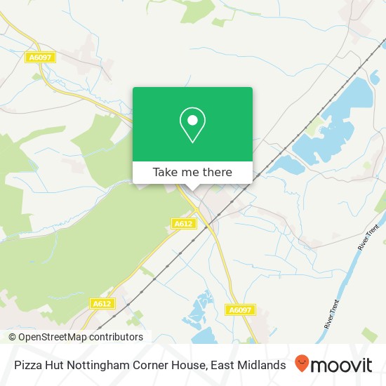 Pizza Hut Nottingham Corner House, The Corner Lowdham Nottingham NG14 7AE map