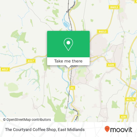 The Courtyard Coffee Shop, Chapel Street Belper Belper DE56 1 map