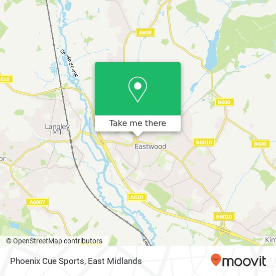 Phoenix Cue Sports, 24 Mansfield Road Eastwood Nottingham NG16 3AQ map