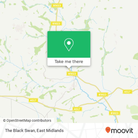The Black Swan, Wirksworth Road Idridgehay Belper DE56 2 map