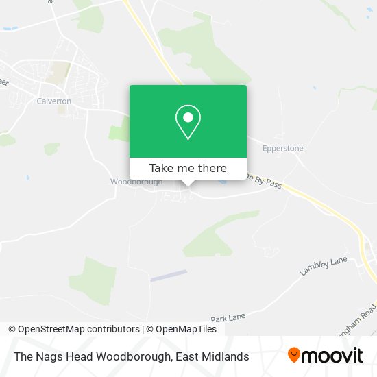The Nags Head Woodborough map