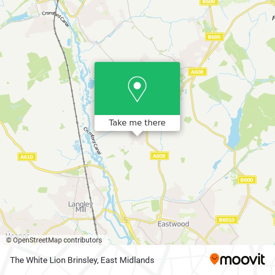 The White Lion Brinsley map