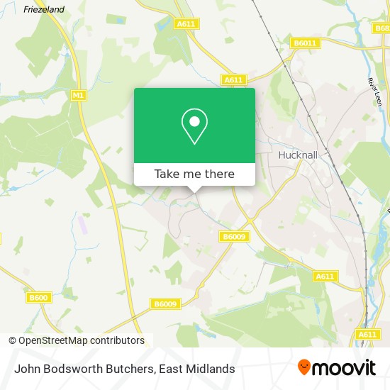 John Bodsworth Butchers map