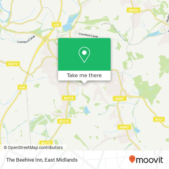 The Beehive Inn map
