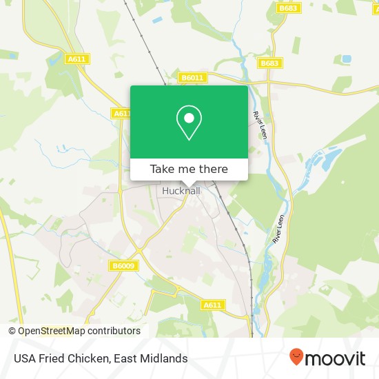 USA Fried Chicken, 27 High Street Hucknall Nottingham NG15 7 map