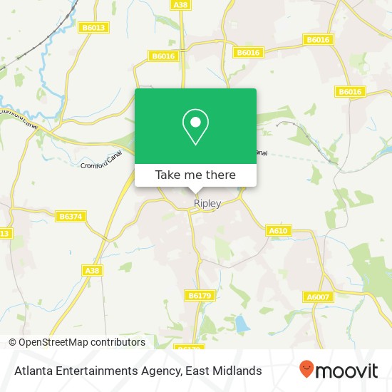 Atlanta Entertainments Agency map