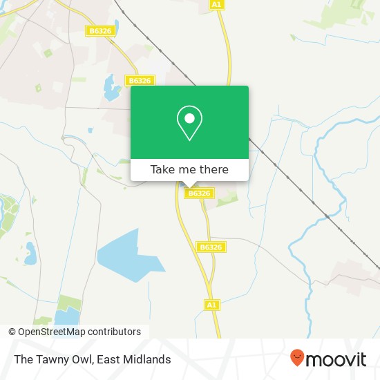 The Tawny Owl, William Hall Way Fernwood Newark NG24 3 map